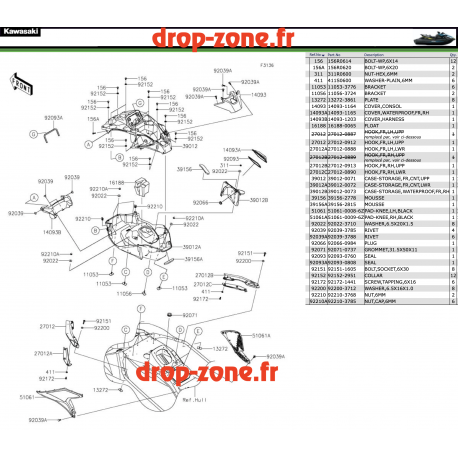 Pièces de coque milieu Ultra 310 LX-S 22-23
