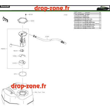 Pompe à essence SX-R 1500 18-22