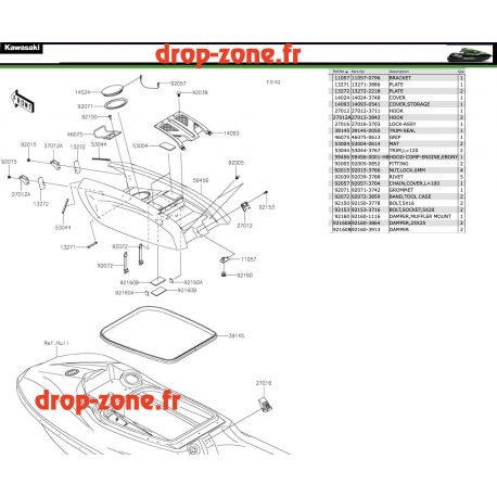 Capot SX-R 1500 23
