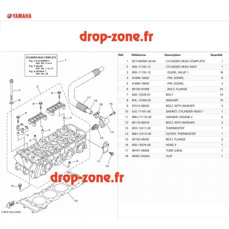Culasse FX SVHO 21/ FX Cruiser SVHO 21