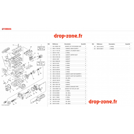 Kits de réparation FX SVHO Cruiser 20/ FX SVHO 20