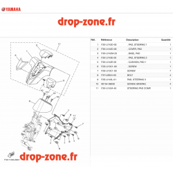 Cache guidon FX SVHO Cruiser Rouge 21