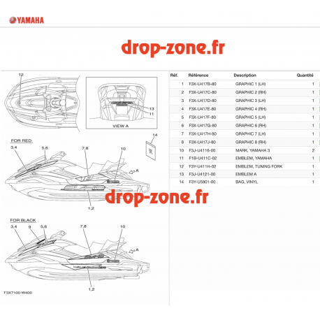 Stickers FX SVHO Cruiser Rouge 21