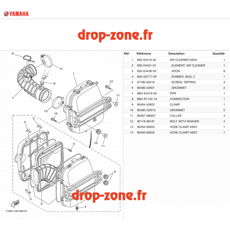 Filtre à air FX HO 21/ FX HO Cruiser 21/ GP 1800R HO 21