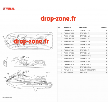 Stickers GP 1800R HO Rouge 21