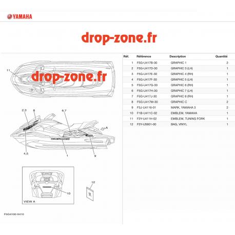 Stickers FX SVHO Bleu 22
