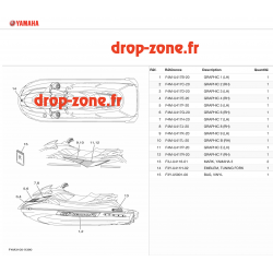 Stickers GP 180R HO Bleu 22