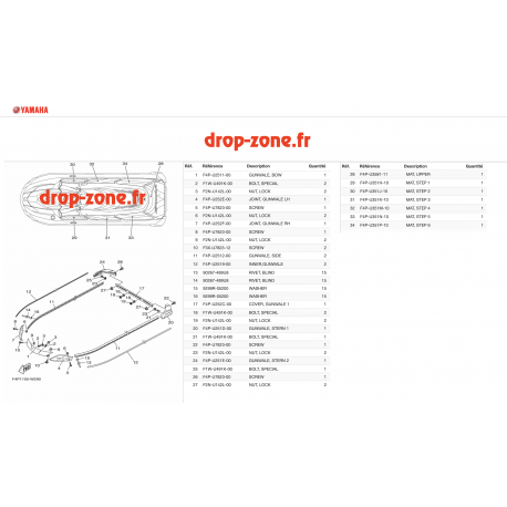 Tapis/ Listons GP 1800R SVHO Bleu 21