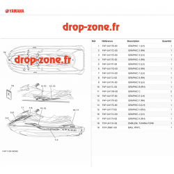 Stickers GP 1800R SVHO Bleu 21
