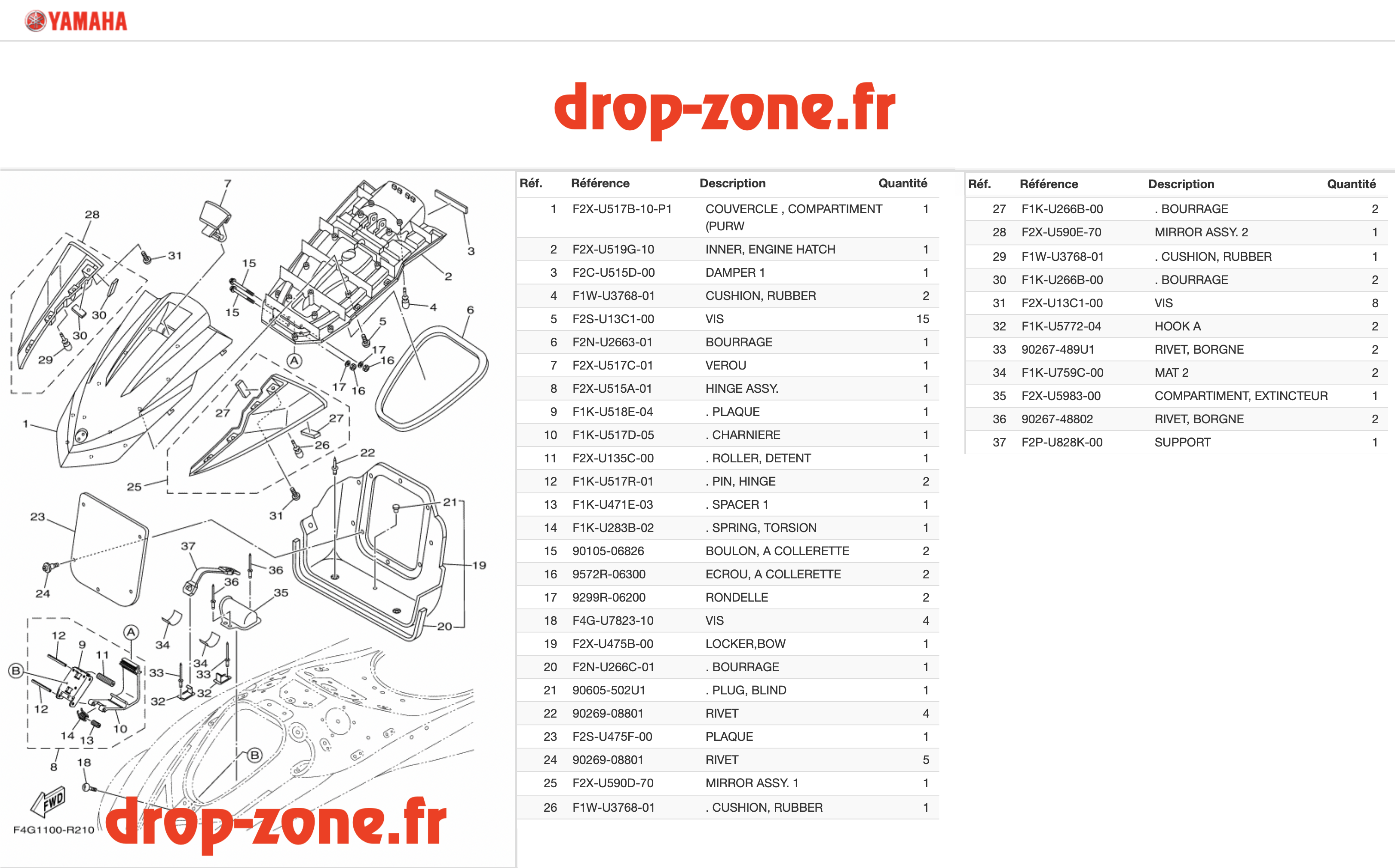 Capot VX Deluxe Blanc 19