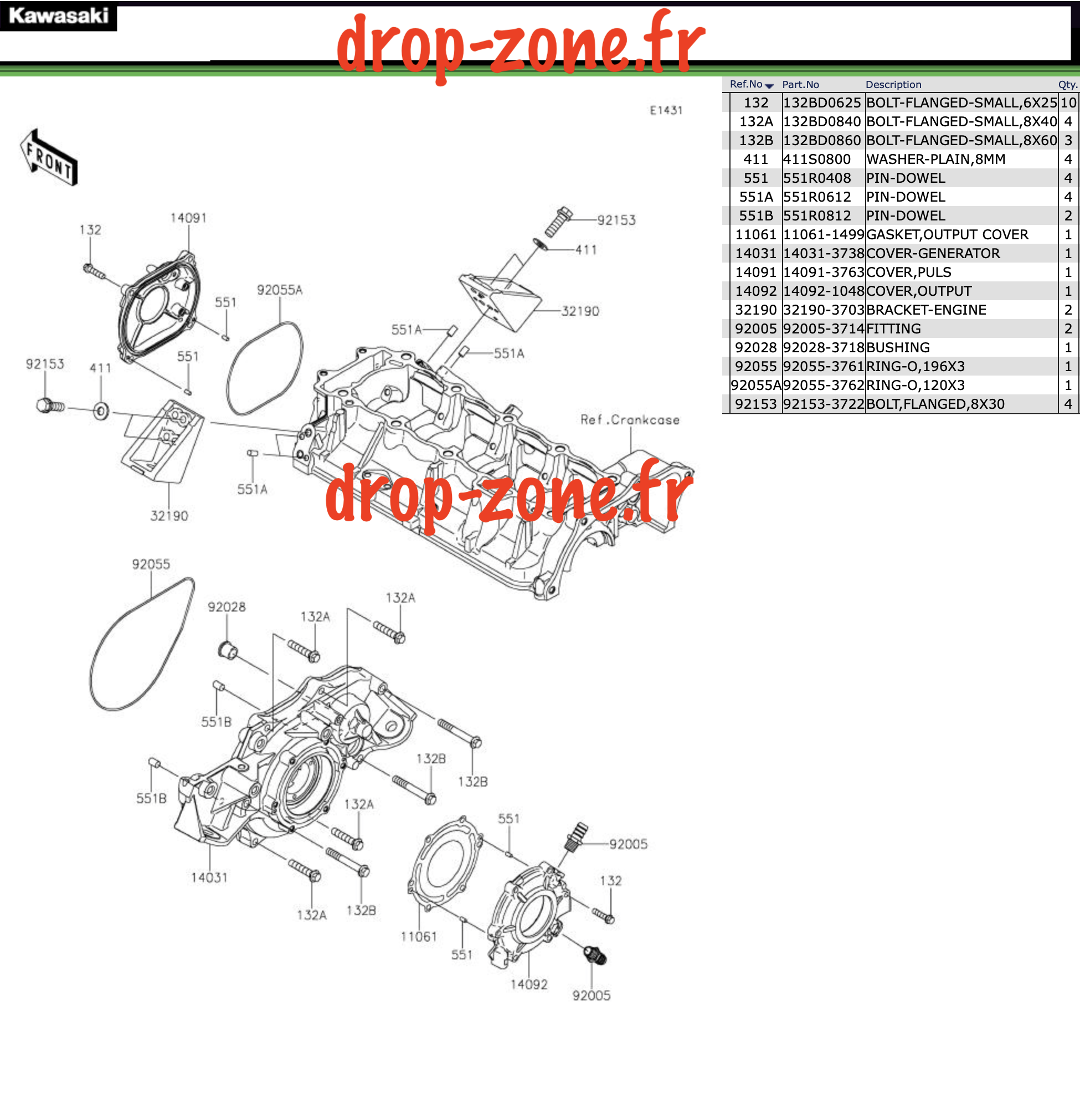 Couvercles moteur  310-R/...