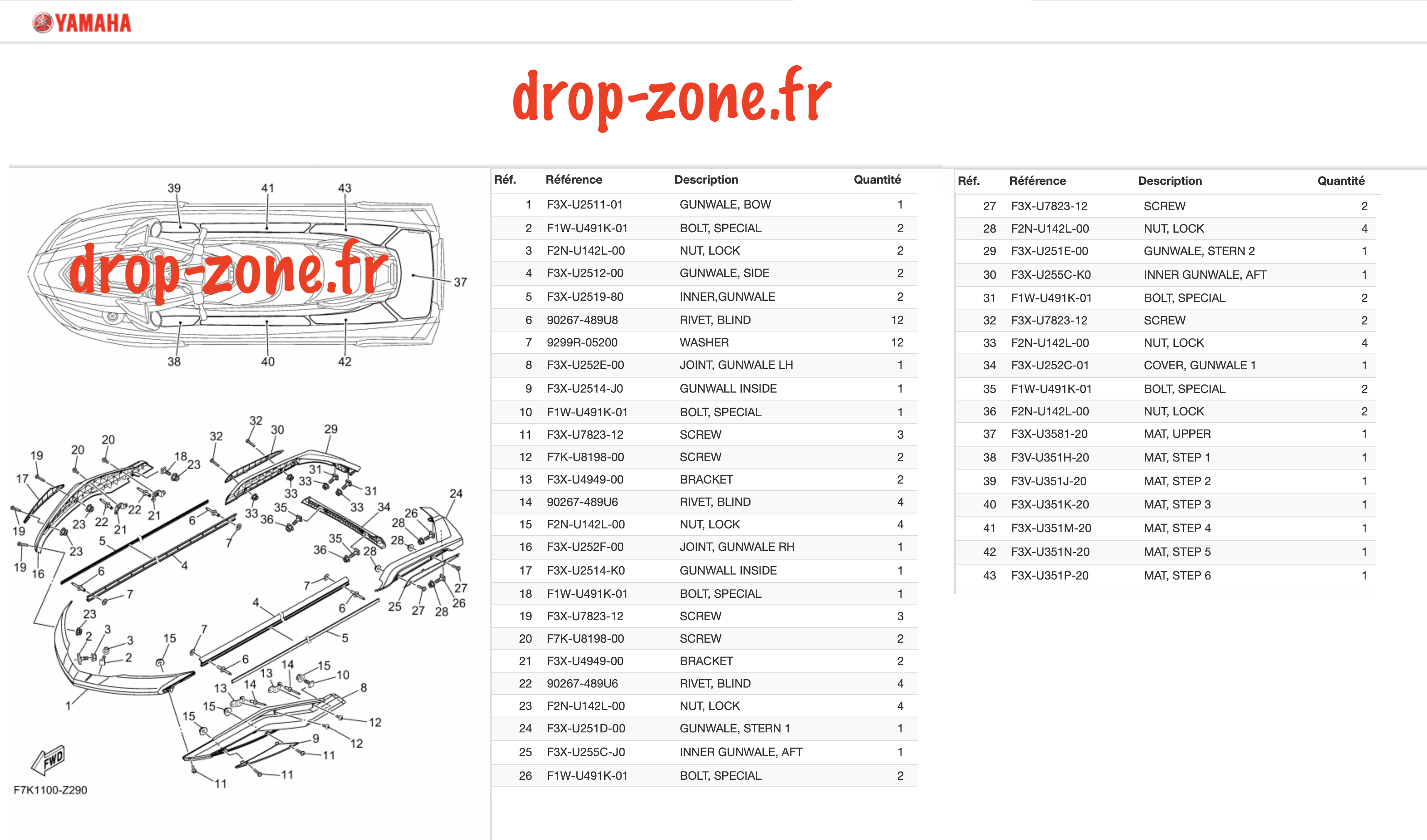 Tapis/ Listons FX HO...