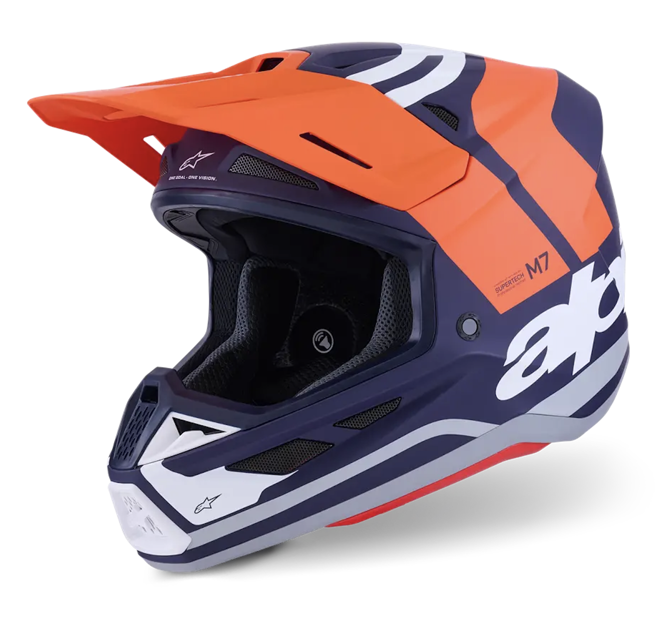 S-M7 Rise Casque Orange/ Blau