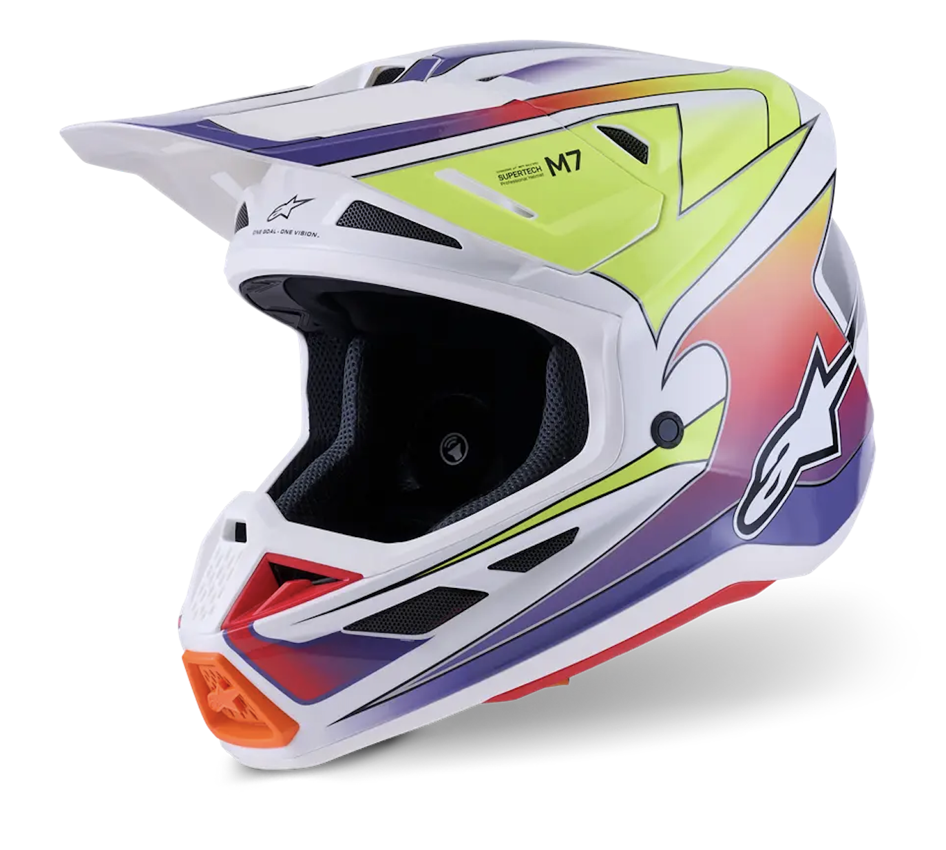 S-M7 Fuse Casque Blanc/ Jaune