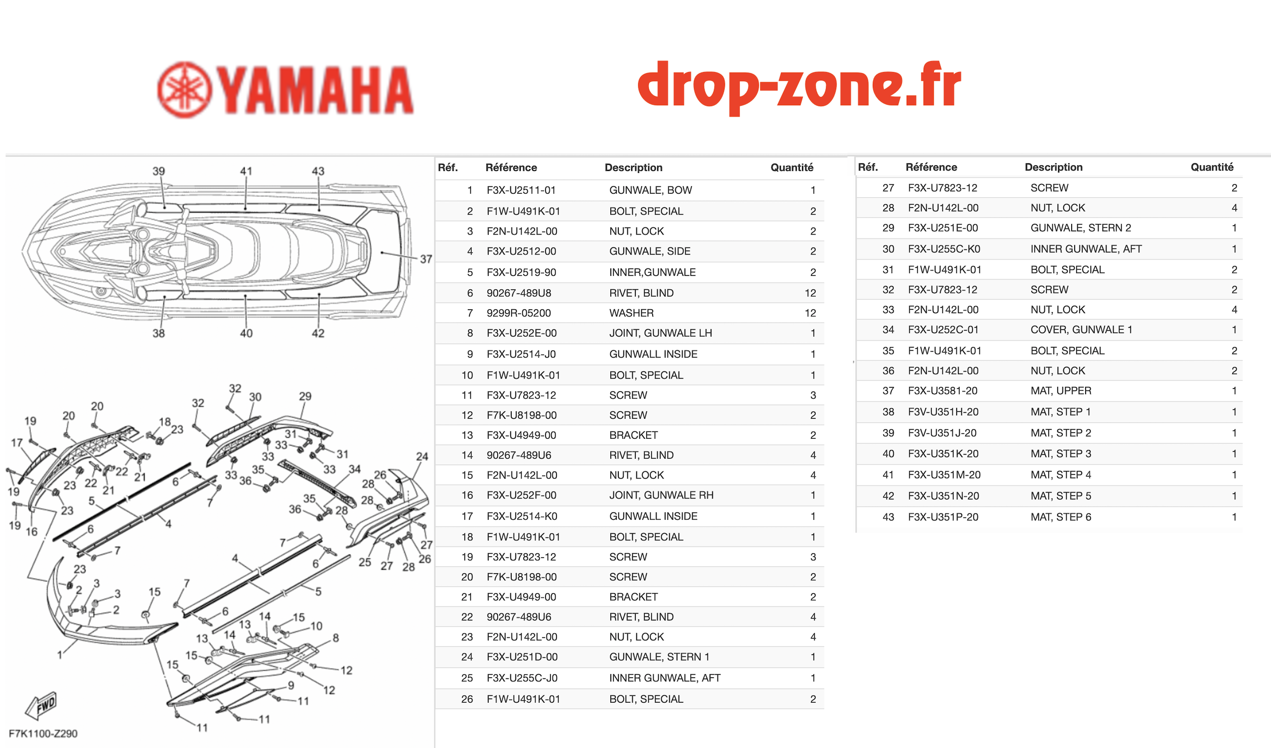 Tapis/ Listons FX HO...