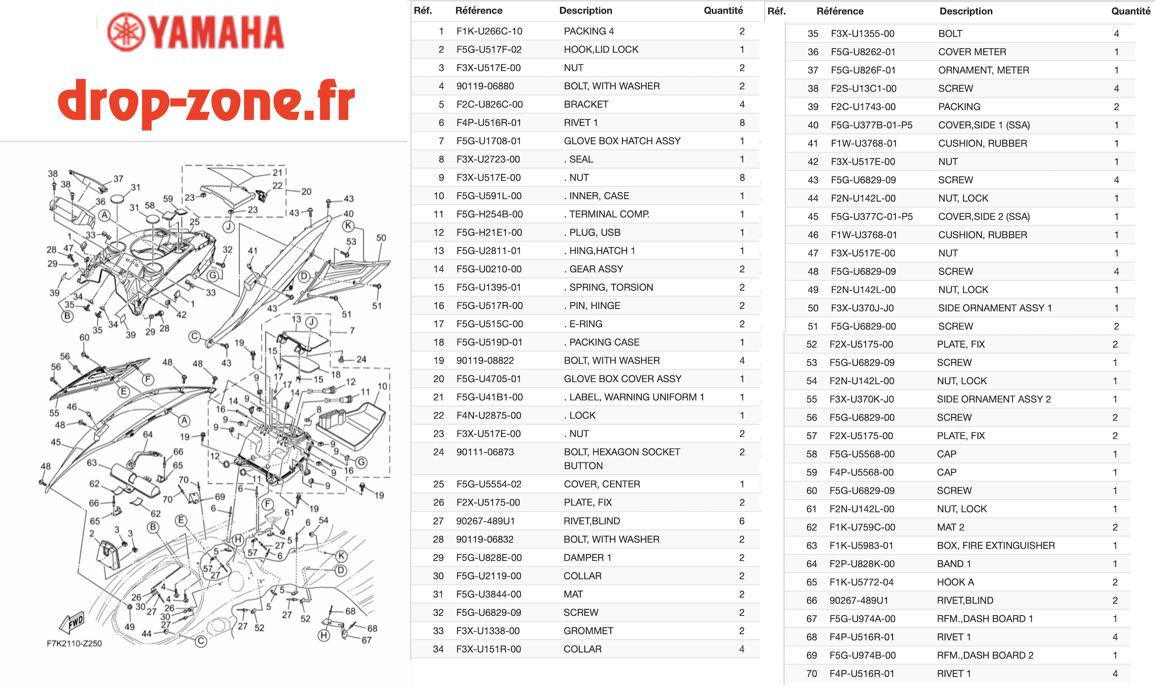 Coque avant FX HO 24