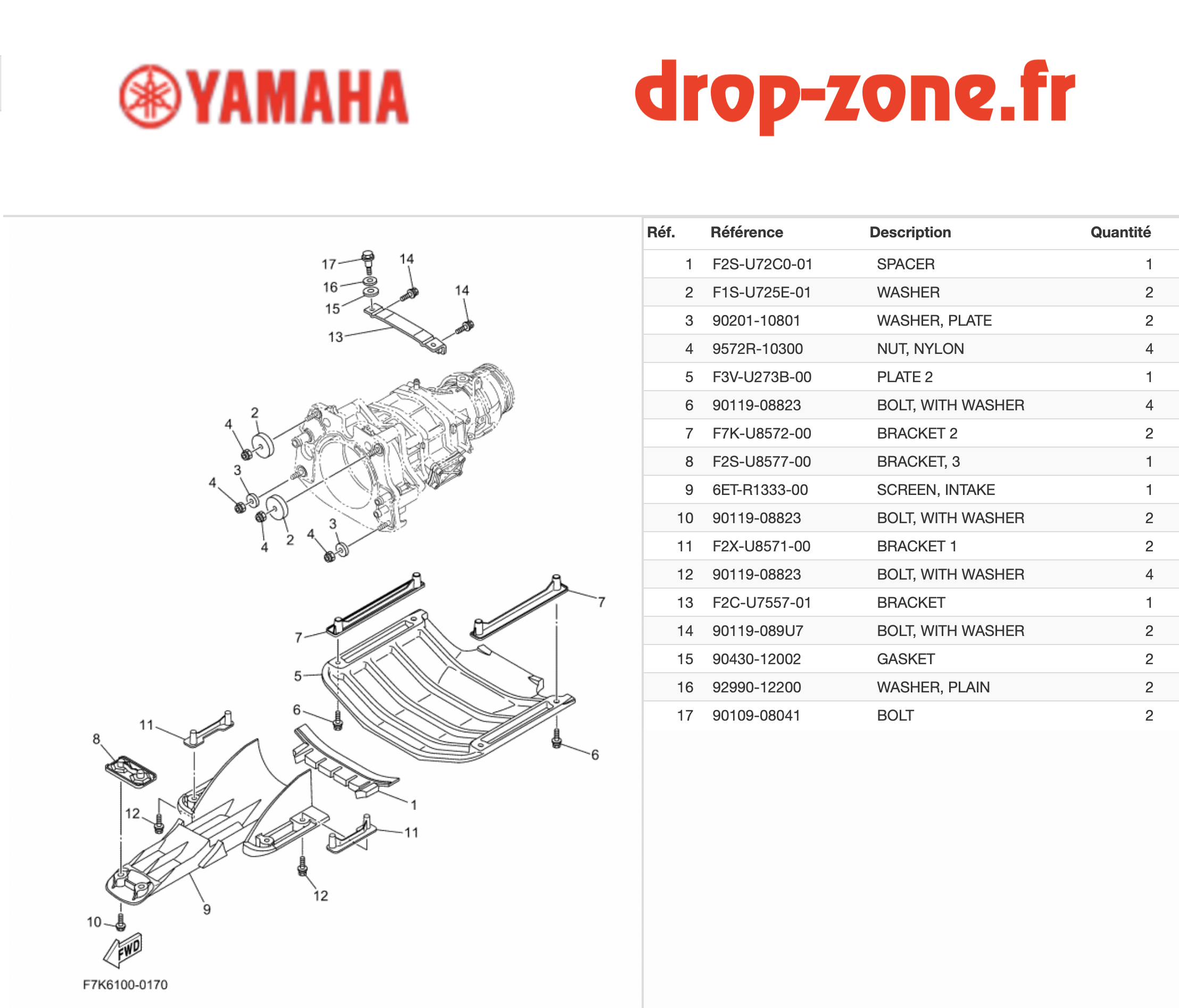 Plaque/ Ecope FX HO 25/ FX...