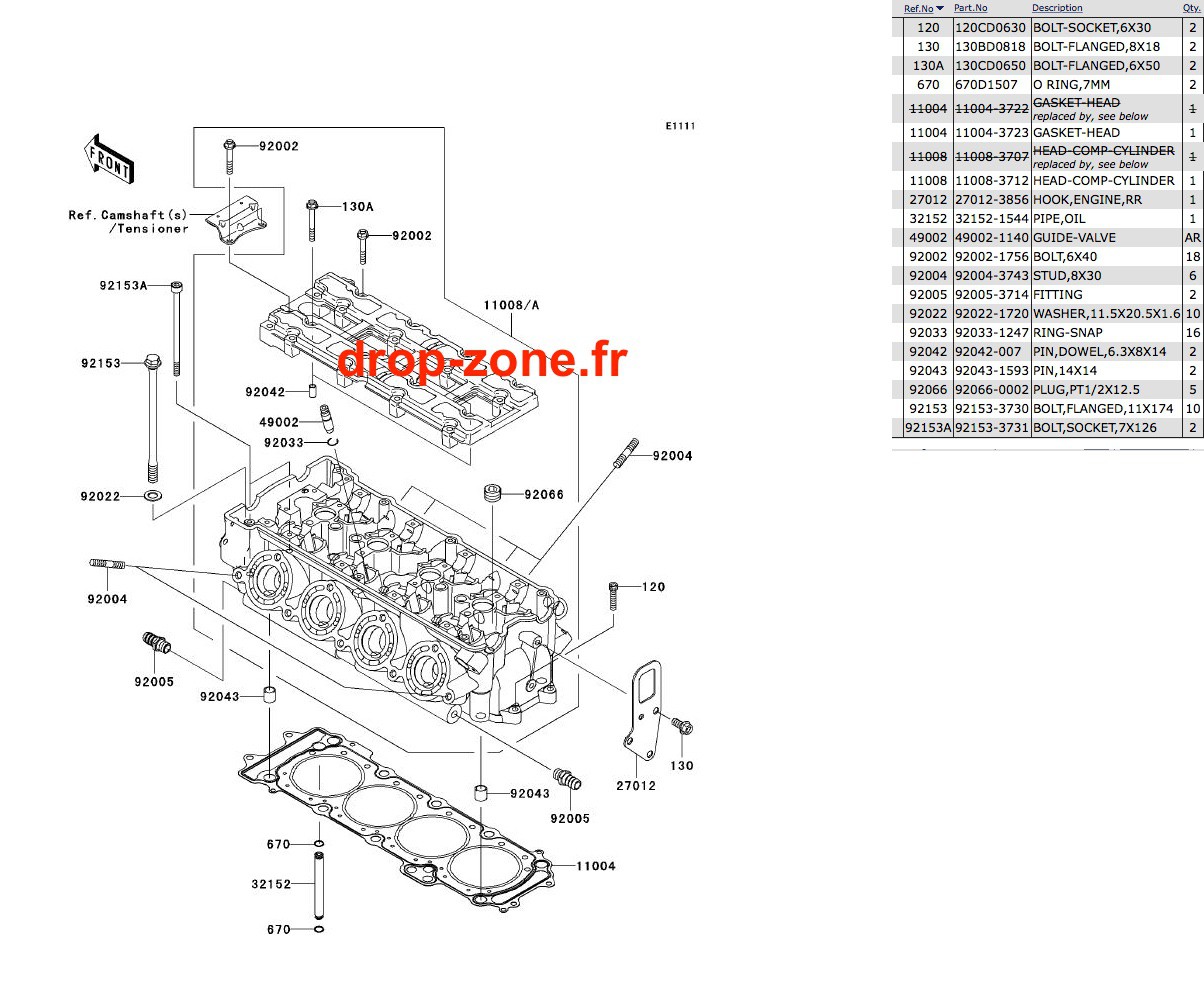 Culasse Ultra 250-X 07