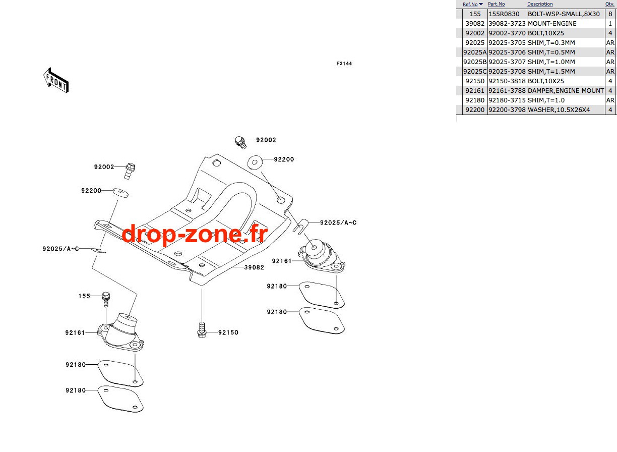 Support moteur SX-R 800...