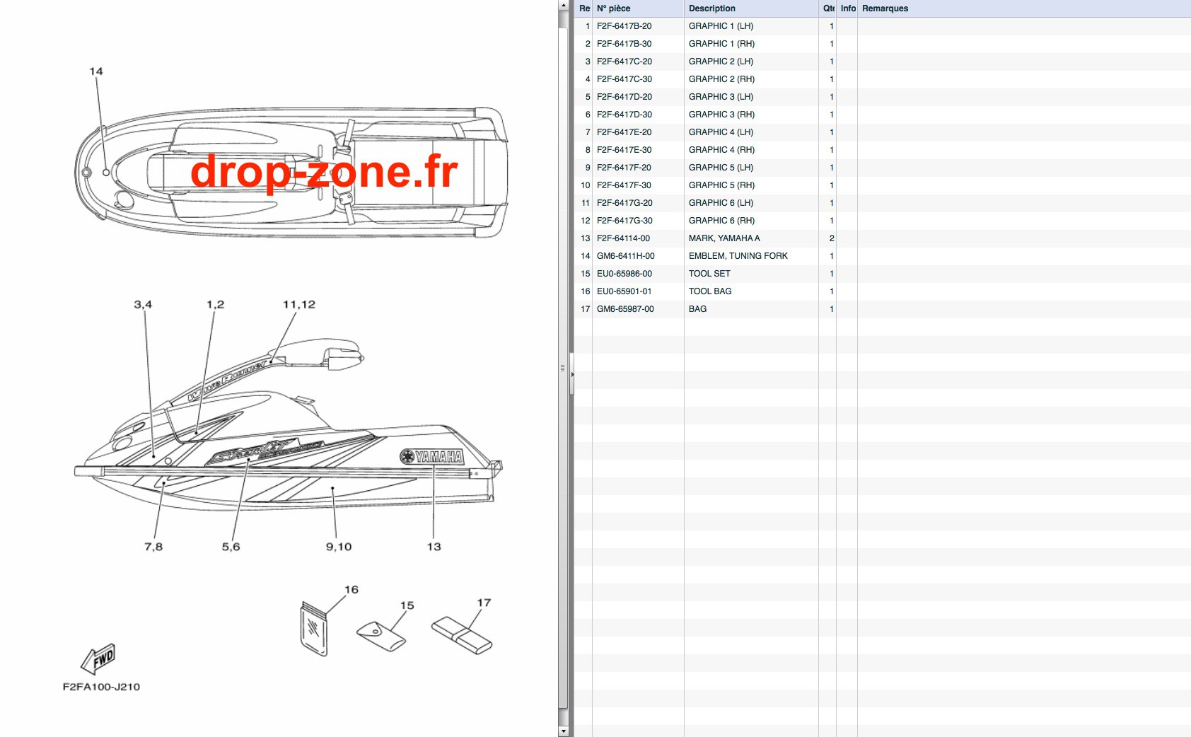 Stickers Superjet 700 10-11