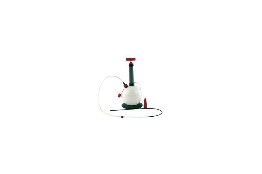 Pompe à Vidange Huile Moteur Manuelle 6L - Avec 4 Tuyaux (4 à 10 Mm) Et Socle Stable - Pour Voiture, Bateau, Tondeuse